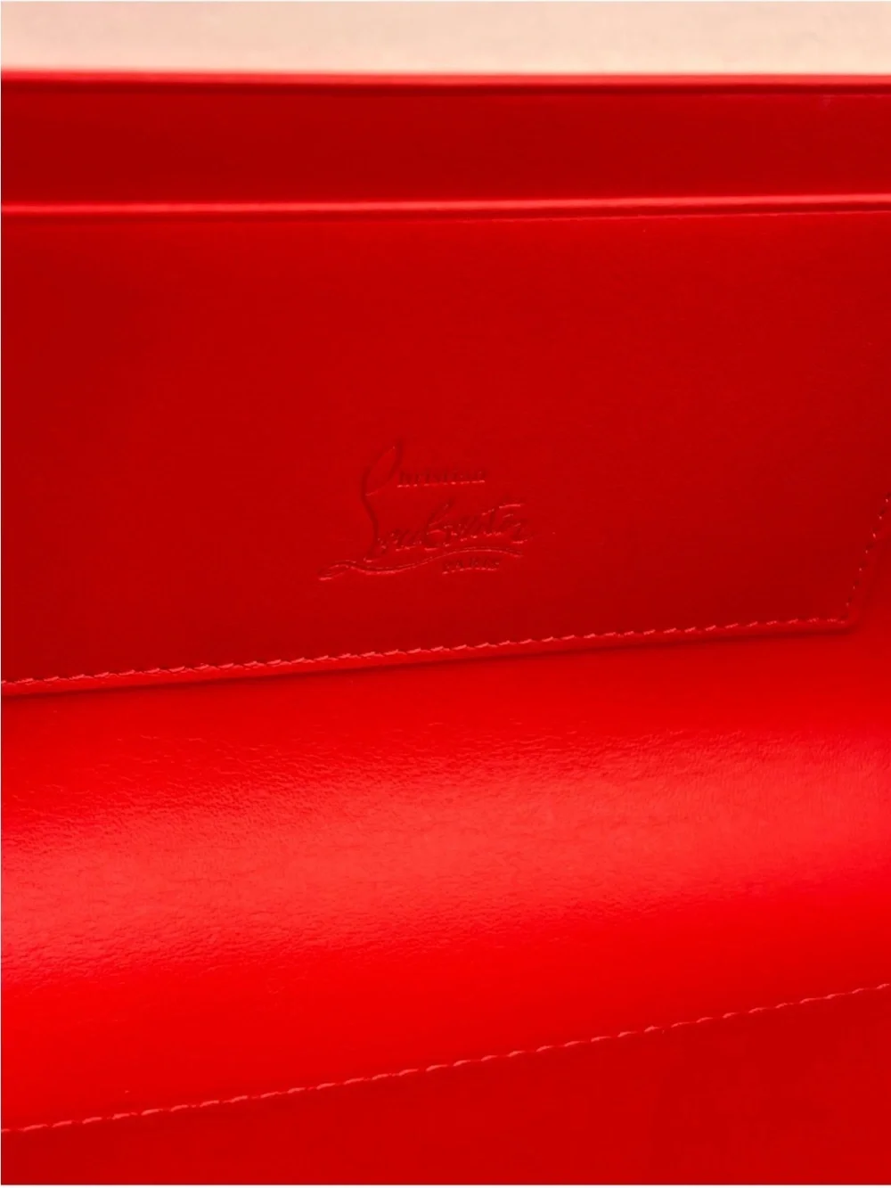 Women’s Christian Louboutin, Bettina, Napa, lamb leather wallet on a chain